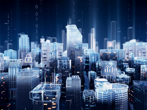  现代智慧科技电子屏幕 