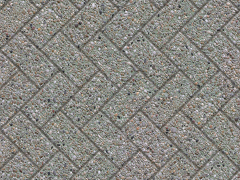  无缝人字纹拼花地砖人行道路地面广场铺贴 
