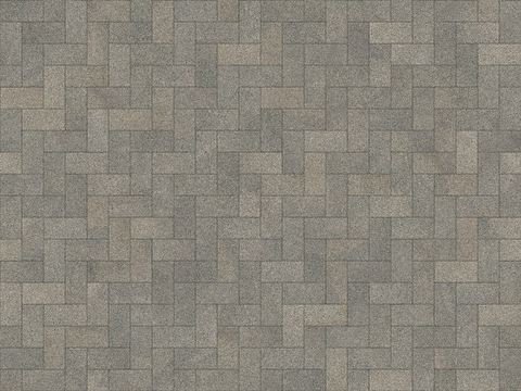  无缝人字纹拼花地砖人行道路地面广场铺贴 