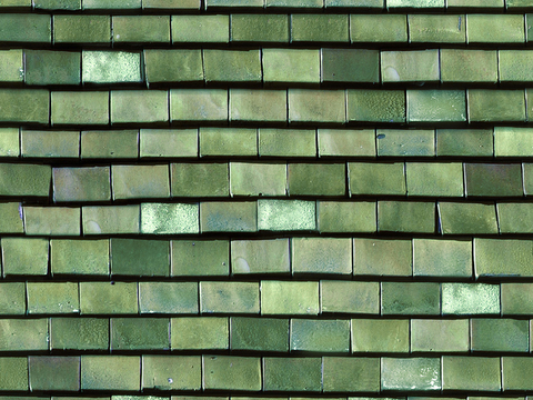  无缝建筑屋顶彩钢金属铁皮波浪瓦片 