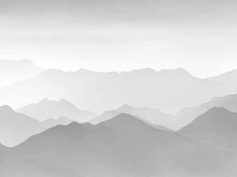  新中式 灰白背景 