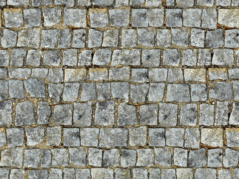  无缝灰色做旧方形拼花地砖人行道路地面街道广场铺贴 