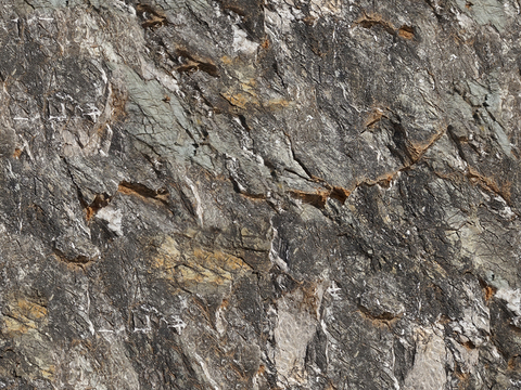  无缝灰色文化石墙岩石材墙面 