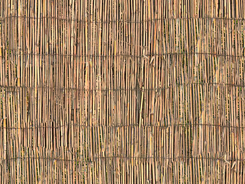  无缝黄色做旧竹竿竹子栅栏 