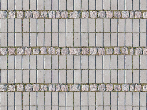  无缝拼花水泥地砖人行道路地面广场铺贴 