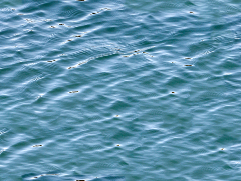  无缝蓝色水波纹水面游泳池水池浪花海浪纹理 