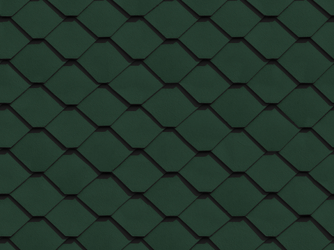  无缝绿色别墅建筑屋顶中式仿古石板瓦片 