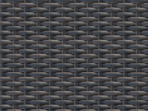  无缝黑色藤条藤编竹编编织材质 