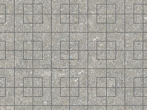  无缝拼花水泥地砖人行道路地面广场铺贴 