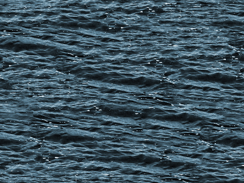  无缝蓝色水波纹水面游泳池水池浪花海浪纹理 