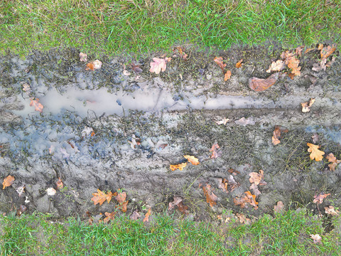  无缝泥土地面道路面 