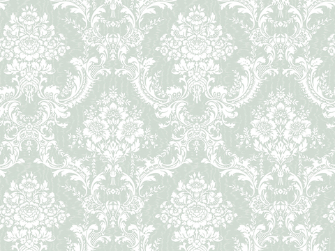  无缝绿色欧式法式古典花纹壁纸壁布墙布 