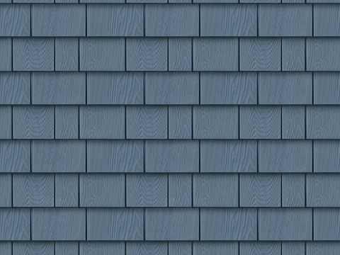  无缝蓝色做旧别墅建筑屋顶防腐木瓦片 