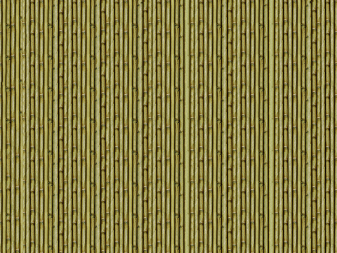  无缝绿色竹竿竹子栅栏 