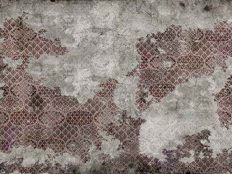  现代做旧涂鸦水泥墙面壁纸墙纸 