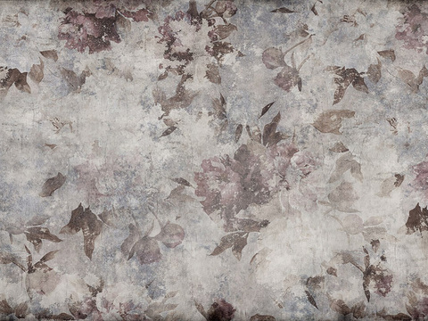  现代做旧涂鸦水泥墙面壁纸墙纸 