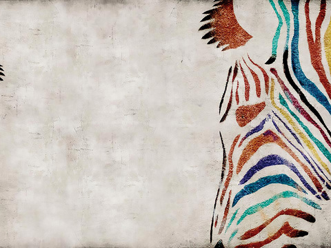  现代做旧涂鸦水泥墙面壁纸墙纸 