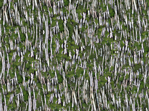  无缝干枯干草稻草茅草屋顶墙面 