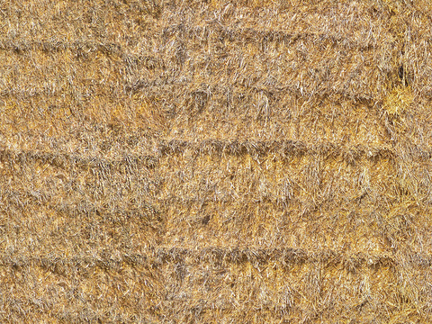  无缝干枯干草稻草茅草屋顶墙面 