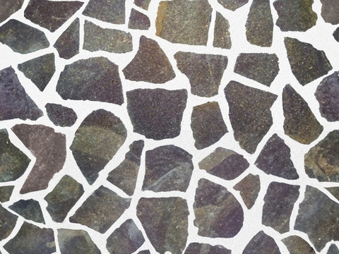  无缝碎石拼花地面广场砖地砖 