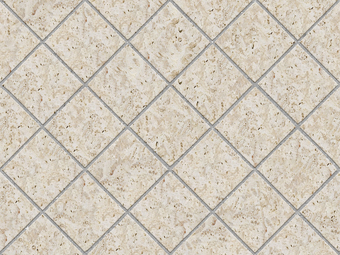  无缝花岗岩石材拼花地砖人行道路地面广场铺贴 