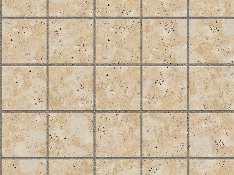  无缝花岗岩石材拼花地砖人行道路地面广场铺贴 