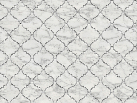  无缝花岗岩石材拼花地砖人行道路地面广场铺贴 