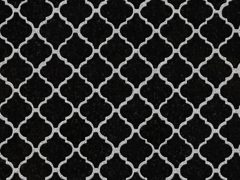  无缝花岗岩石材拼花地砖人行道路地面广场铺贴 