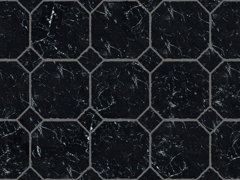  无缝花岗岩石材拼花地砖人行道路地面广场铺贴 