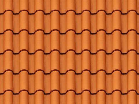  无缝别墅建筑屋顶陶土陶瓷瓦片 