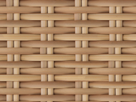  无缝黄色藤条藤编竹编编织材质 