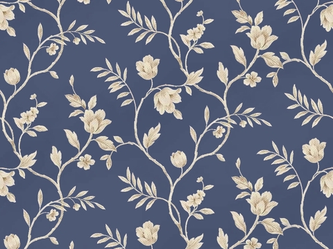  无缝欧式田园花纹图案壁纸壁布墙纸墙布 