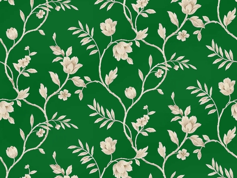  无缝欧式田园花纹图案壁纸壁布墙纸墙布 