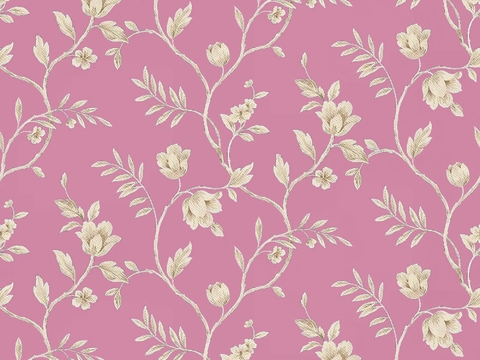  无缝欧式田园花纹图案壁纸壁布墙纸墙布 