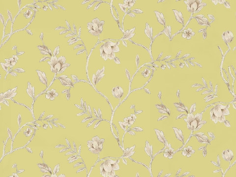  无缝欧式田园花纹图案壁纸壁布墙纸墙布 