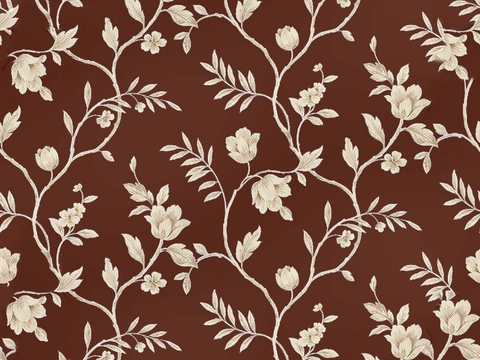  无缝欧式田园花纹图案壁纸壁布墙纸墙布 