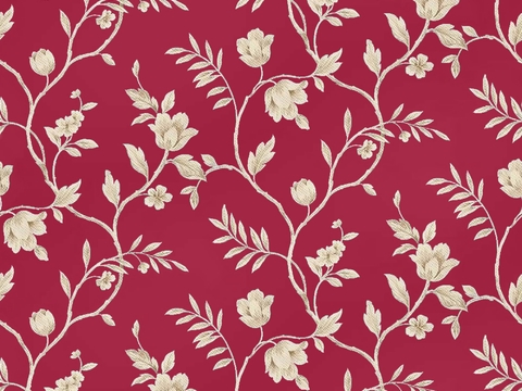  无缝欧式田园花纹图案壁纸壁布墙纸墙布 