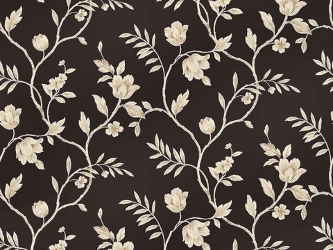  无缝欧式田园花纹图案壁纸壁布墙纸墙布 