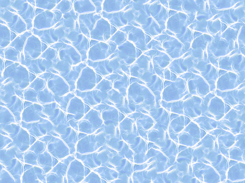  无缝蓝色游泳池水波纹水面水池墙面纹理 