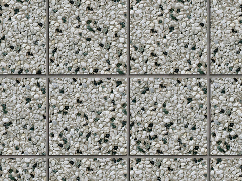  无缝鹅软石拼花地砖人行道路地面广场铺贴 