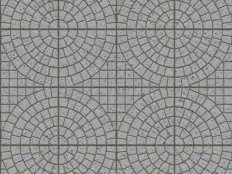  无缝鹅软石拼花地砖人行道路地面广场铺贴 