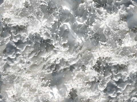  无缝白色水波纹水面水池浪花海浪纹理 