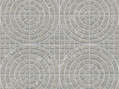  无缝鹅软石拼花地砖人行道路地面广场铺贴 