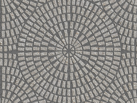  无缝鹅软石拼花地砖人行道路地面广场铺贴 