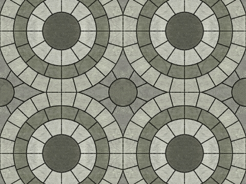  无缝灰色水泥拼花地砖广场砖人行道路地面 