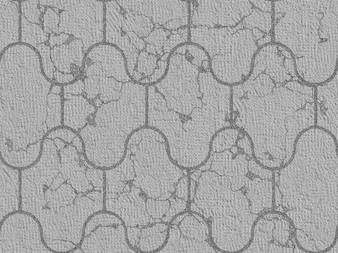  无缝灰色破损水泥拼花地砖人行道路地面广场铺贴 