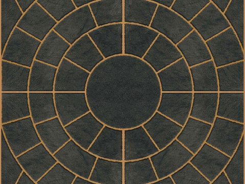  无缝灰色水泥拼花地砖广场砖人行道路地面 