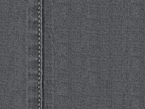  无缝黑灰色牛仔裤布纹布料针织面料 
