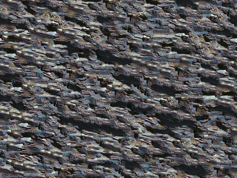  无缝黑灰色文化石墙岩石材墙面 