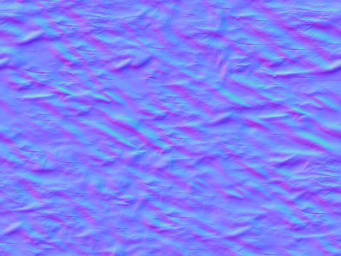  纸褶皱法线凹凸 